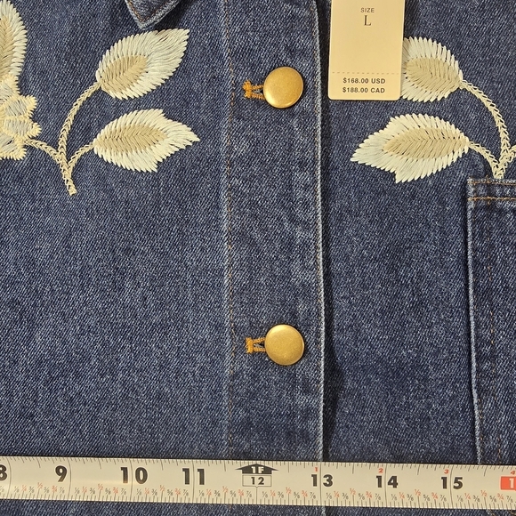 NWT Anthropologie Dolan Left Coast Embroidered Jacket - Picture 9 of 10